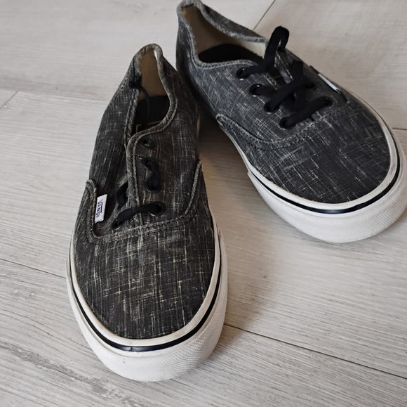 Vans Shoes - VANS Rare Black And Gray Canvas Sneakers Lace up